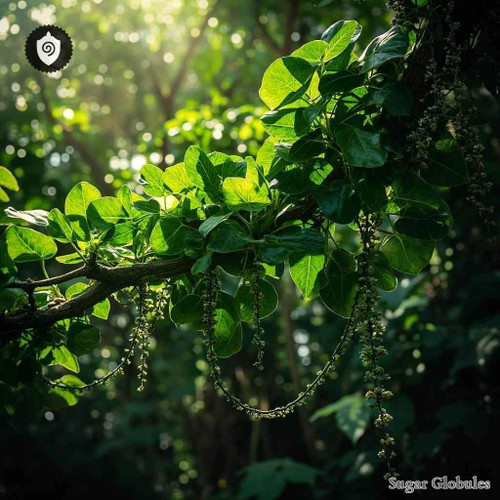 Tetrastigma Obovatum sugar spheres in compact orb format for energetic homeopathic (nonmedical) dry-form presentation