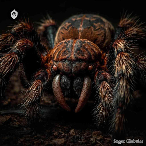 Theraphosa Apophyis sugar granules in precise orb format for energetic homeopathic (nonmedical) dry-form presentation