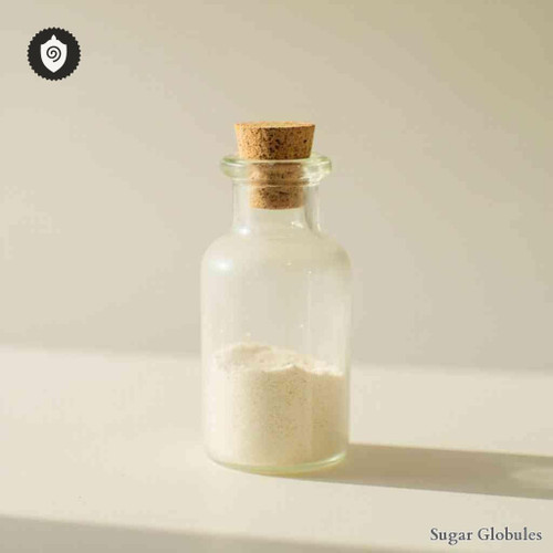 Trachea Bovis sugar granules in orb format for standardized energetic homeopathic (nonmedical) dry product presentation