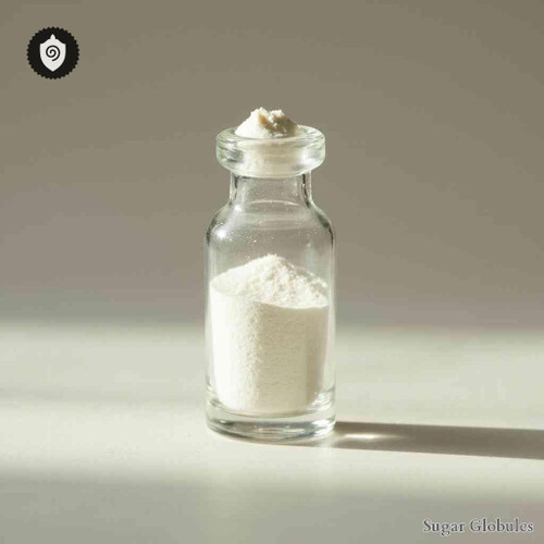 Triamcinolonum Acetonidum sugar orbs in precise granule form for energetic homeopathic (nonmedical) dry-format product presentation