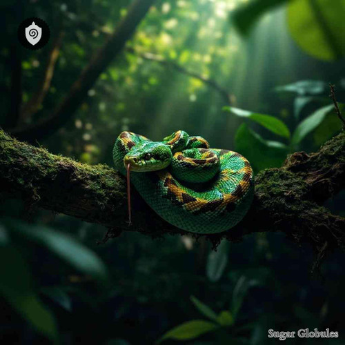 Trimeresurus Macrops sugar spheres in precise orb form for energetic homeopathic (nonmedical) dry-form presentation and distribution