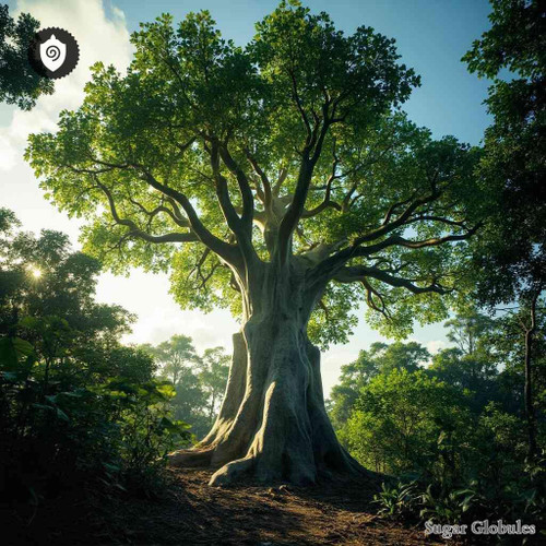 Triplochiton Scleroxylon sugar orbs in pellet form, standard size for energetic homeopathic (nonmedical) dry-form presentation