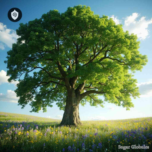 Ulmus Campestris sugar granules in orb form, standard size, for energetic homeopathic (nonmedical) physical presentation and storage