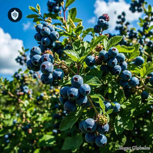 Vaccinium Corymbosum sugar spheres in uniform orb format for energetic homeopathic (nonmedical) dry-form remedy presentation