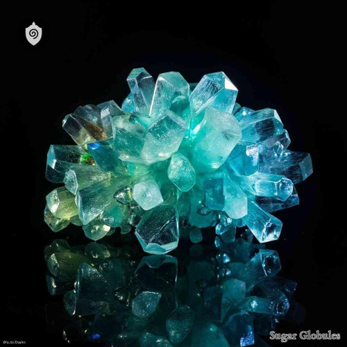 Vanadium Bromatum sugar spheres in compact granule form for energetic homeopathic (nonmedical) dry sphere presentation and storage