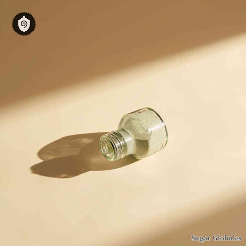 Venus Mercenaria sugar spheres in compact orb form for energetic homeopathic (nonmedical) dry-form preservation and dosage