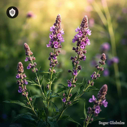 Verbena Officinalis sugar granules in consistent orb format for energetic homeopathic (nonmedical) dry-form presentation