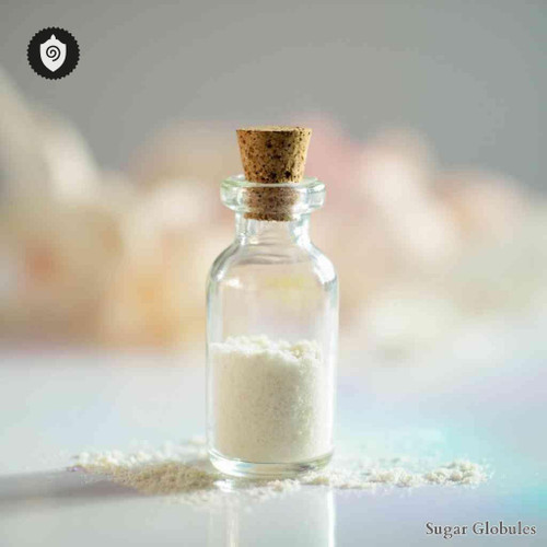 Vesica Fellea Bovis sugar spheres in consistent orb format for energetic homeopathic (nonmedical) dry-form presentation and storage