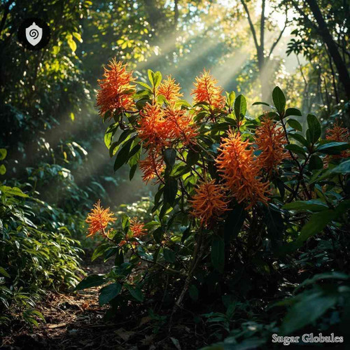 Vochysia Ferruginea sugar spheres in compact orb form for precise energetic homeopathic (nonmedical) dry-form presentation