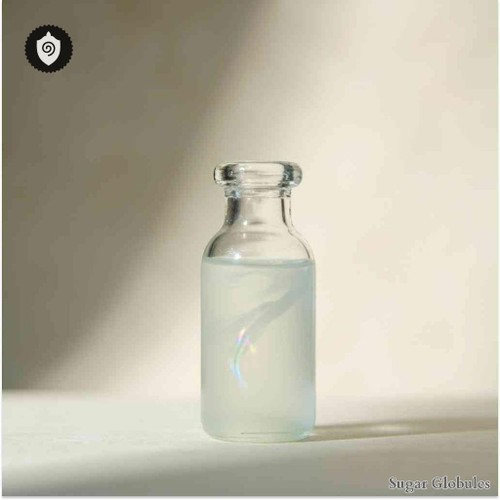 Vodka sugar spheres in fine pellet format for energetic homeopathic (nonmedical) dry-form presentation and meticulous dosing