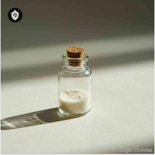 Vultur Gryphus sugar spheres in compact pellet form for energetic homeopathic (nonmedical) dry-form presentation and storage