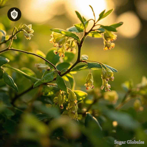 Withania Somnifera sugar spheres in consistent pellet format for energetic homeopathic (nonmedical) dry-form storage and presentation