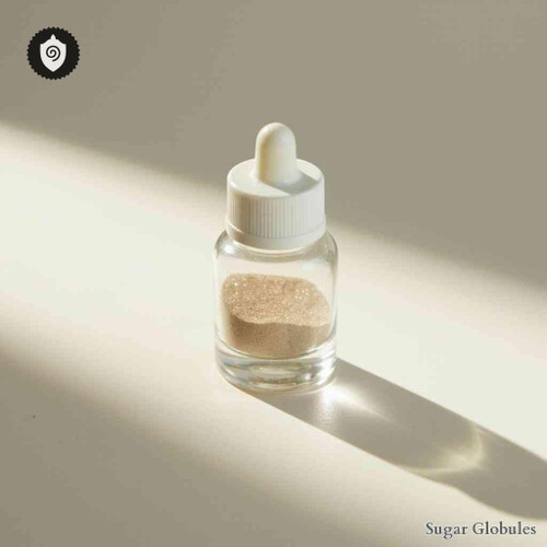 Zincum Ferrocyanatum sugar spheres in pellet format for energetic homeopathic (nonmedical) dry-form presentation and storage