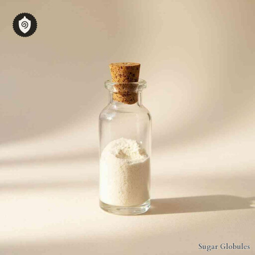 Zingiber Officinale sugar spheres in pellet format for energetic homeopathic (nonmedical) dry-form presentation and storage