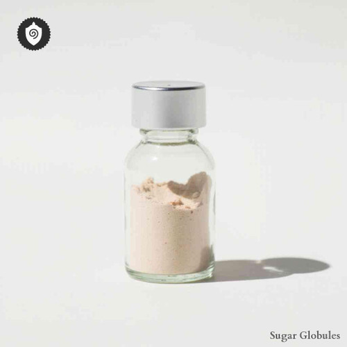 Zopiclonum sugar spheres in compact orb form, ideal for energetic homeopathic (nonmedical) dry-form presentation and storage.