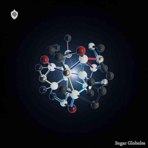 Leucine sugar spheres in spherical form for energetic homeopathic (nonmedical) dry storage and physical remedy presentation