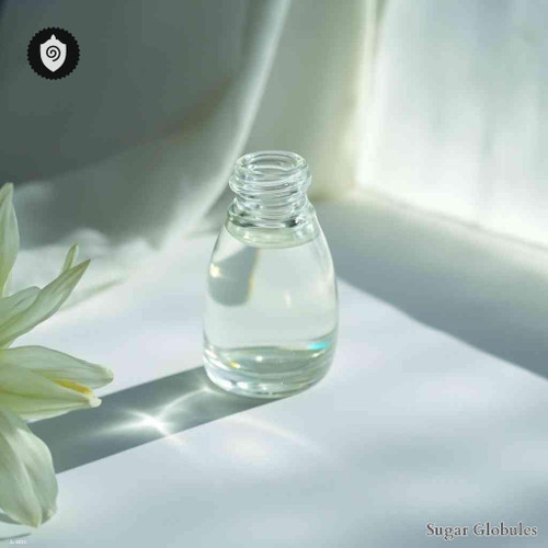 Lycine sugar spheres in spherical granule form designed for energetic homeopathic (nonmedical) dry goods storage and dispensing