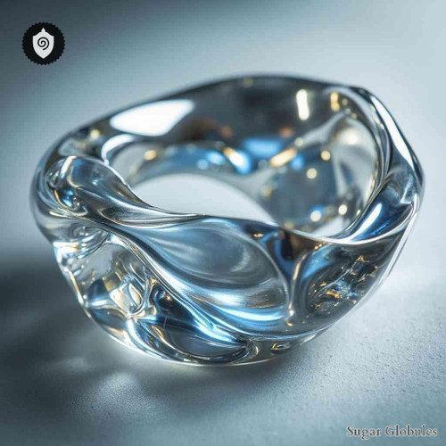 Platinum sugar spheres in precise spherical form for energetic homeopathic (nonmedical) dry storage and presentation