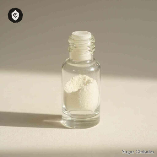 Sage sugar spheres in consistent orb format for energetic homeopathic (nonmedical) physical presentation and dry storage