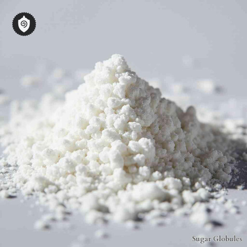 Borax sugar spheres in orb format for energetic homeopathic (nonmedical) dry-form presentation and standard size classification