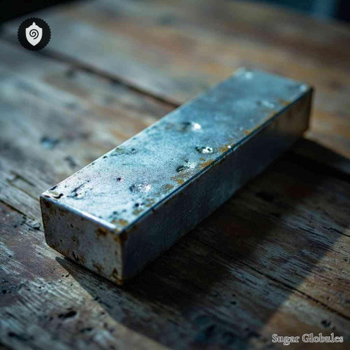 Zinc sugar granules in compact orb form for energetic homeopathic (nonmedical) dry-form storage and presentation