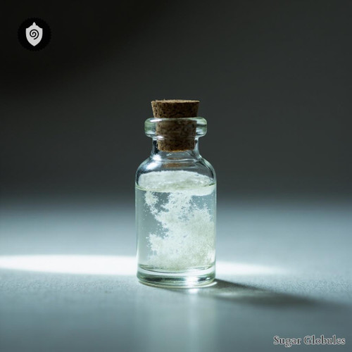 Chabazite visualized as sweet granule harmony across a sugar-aligned matrix.