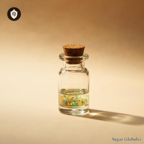 Danburite visualized as sugar essence droplets in fractal sweetness spectrum.