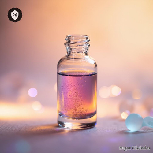 Milarite visualized as crystallized sweet nodes in a saccharine energy field.