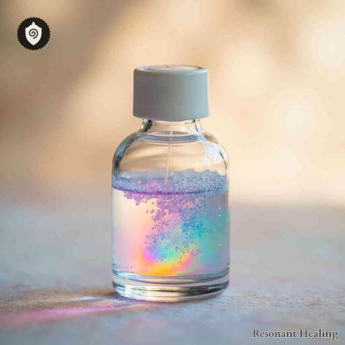 Travertine - Chakra Sound Echo in frequency waves with resonant vibration and aura tuning for spirit alignment