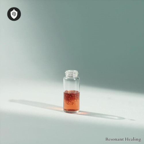 Zunyite visualized as spirit waves in rhythm-focused calm zones.