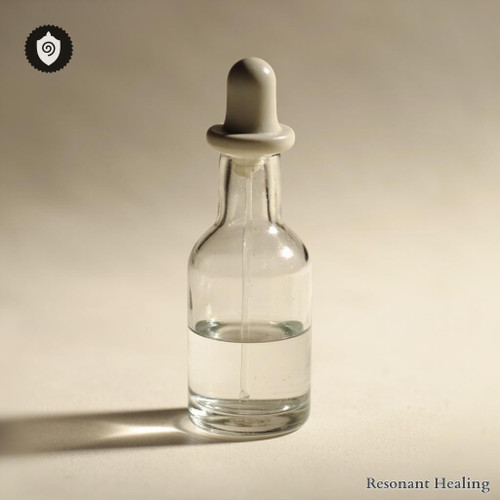 Lonicera Nigra - Black Honeysuckle visualized as waves sound balance carried by subtle light pulses.