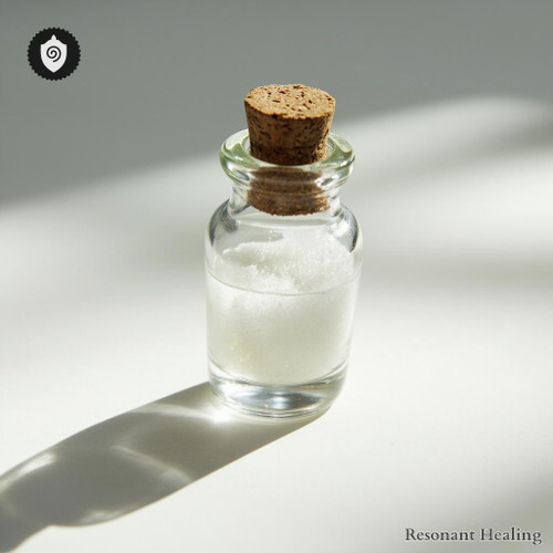 Bunchberry visualized as resonant vibration spirit carried by subtle light pulses.