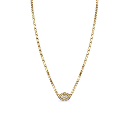 Diamond Halo Necklace [JNOTH0537]