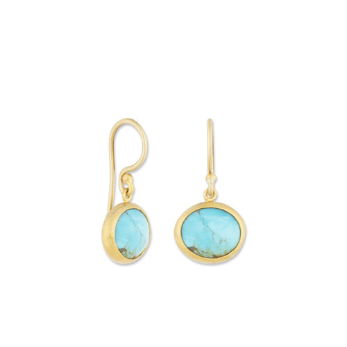 Turquoise Drop Earrings [JEOTH0969]