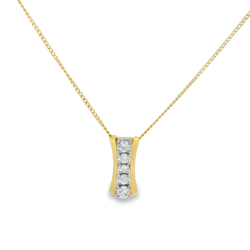 Estate Diamond Pendant Necklace [JNPEN0647]