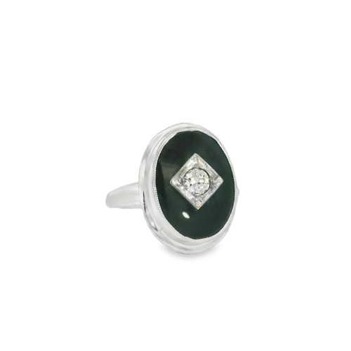 Estate Vintage Onyx Ring [JROTH1585]