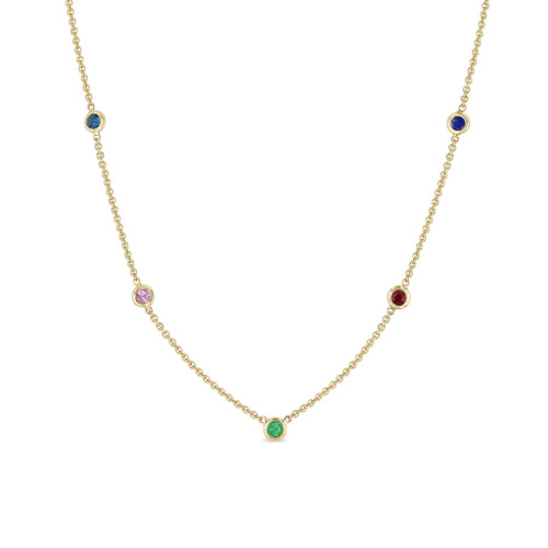 Rainbow Gemstone Necklace [JNOTH1165]