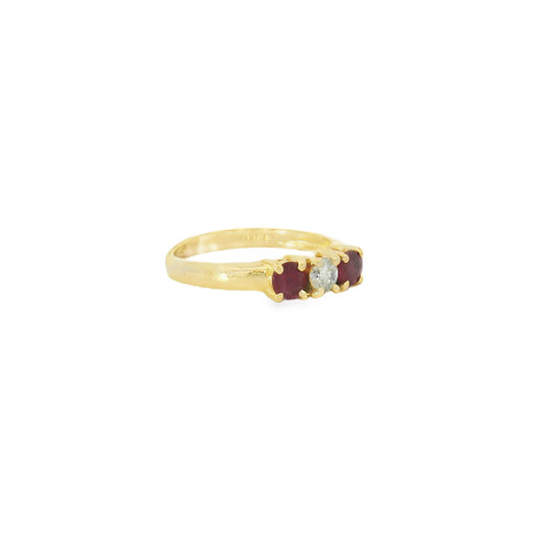 Estate Diamond and Ruby Ring [JROTH2289]