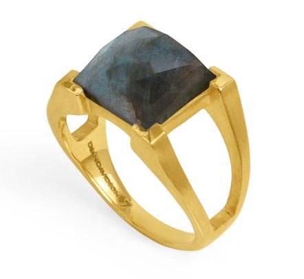 Mini Plaza Ring Labradorite [JROTH0390]