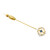 Estate Sapphire & Pearl Stick Pin [JAPNB0010]