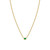 Emerald Bezel Necklace [JNOTH1058]