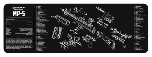 TEKMAT ARMORERS BENCH MAT 12"X36" HECKLER & KOCH MP5
