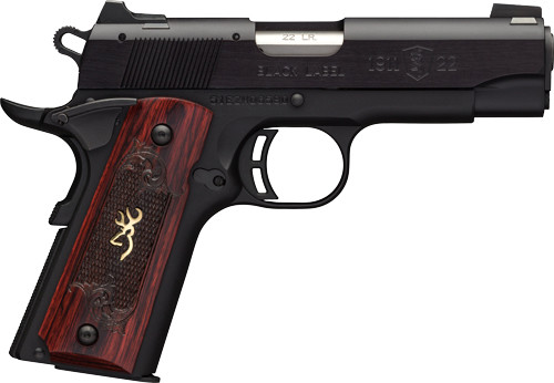 BROWNING 1911-22 MEDALLION COMPACT 22LR 3.6"FS BLK/RSWD