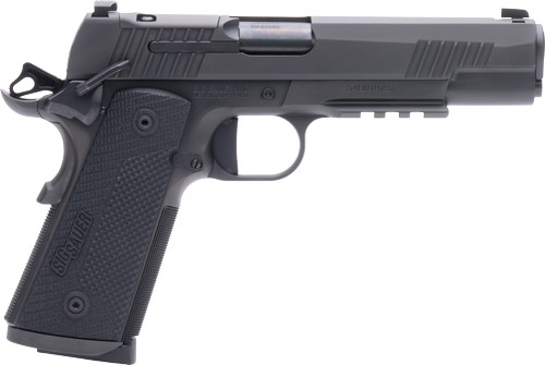 SIG 1911 X 45ACP 5" XRAY-3 OR (2)8RD G10 STEEL BLACK