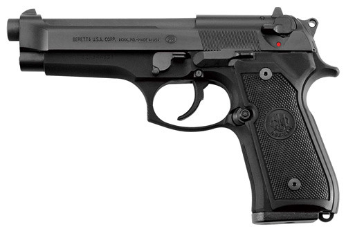 BERETTA 92FS 9MM 4.9" FS 3-DOT 10-SHOT BLUED BLACK POLY USA