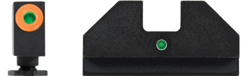 XS F8 NGT SGT SET FOR LG GLOCK W/ FRNT ORG DOT/REAR WIDE NTCH