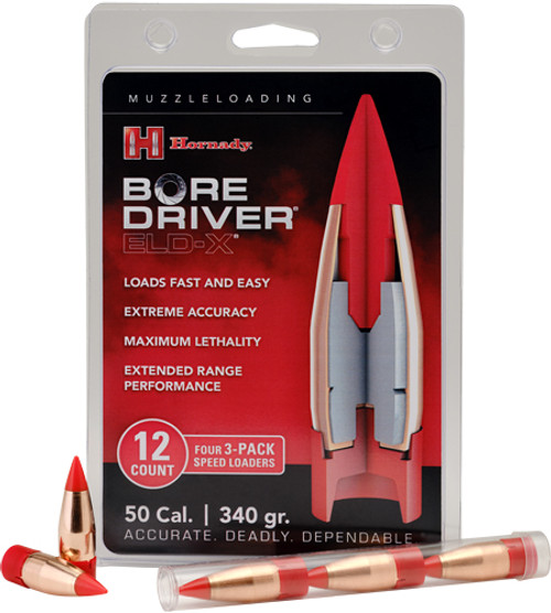 HORNADY 50CAL BORE DRIVER 340GR FTX 12-COUNT