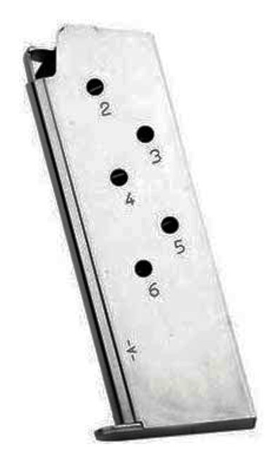 MEC-GAR MAGAZINE 1911 OFFICERS 45ACP 6RD NICKEL