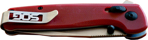 SOG KNIFE TERMINUS XR G10 PLN EDGE 2.95" BLADE CRIMSON