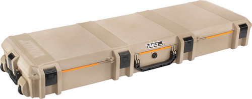 PELICAN VAULT DOUBLE RIFLE CASE W/ WHEELS/FOAM 53" TAN
